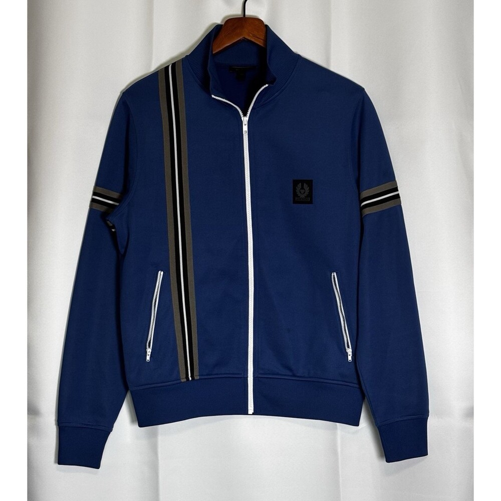 Belstaff England Knit Track Full Zip Jacket Men - Size Medium - NEW!